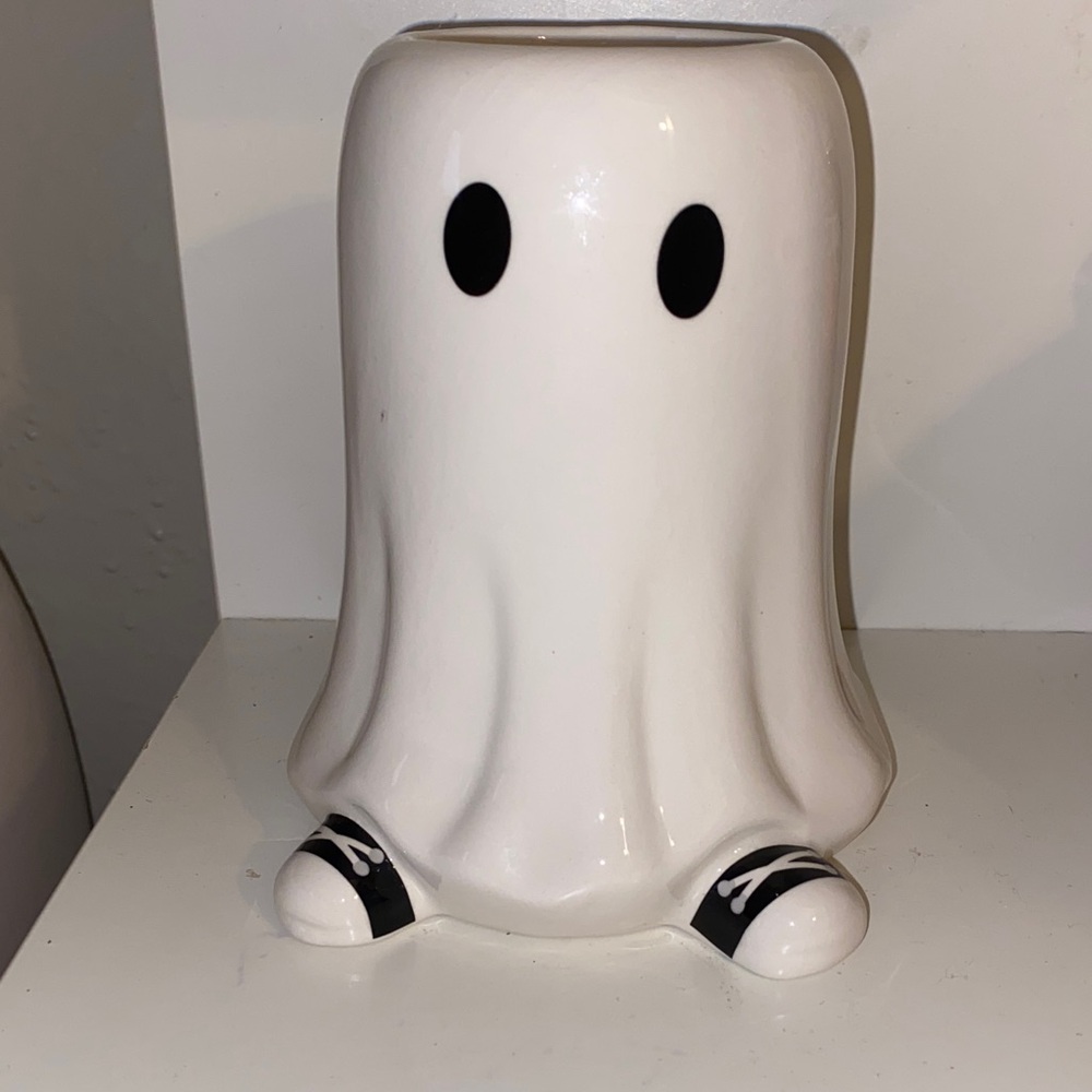 DW Home White Ghost Candle Holder
